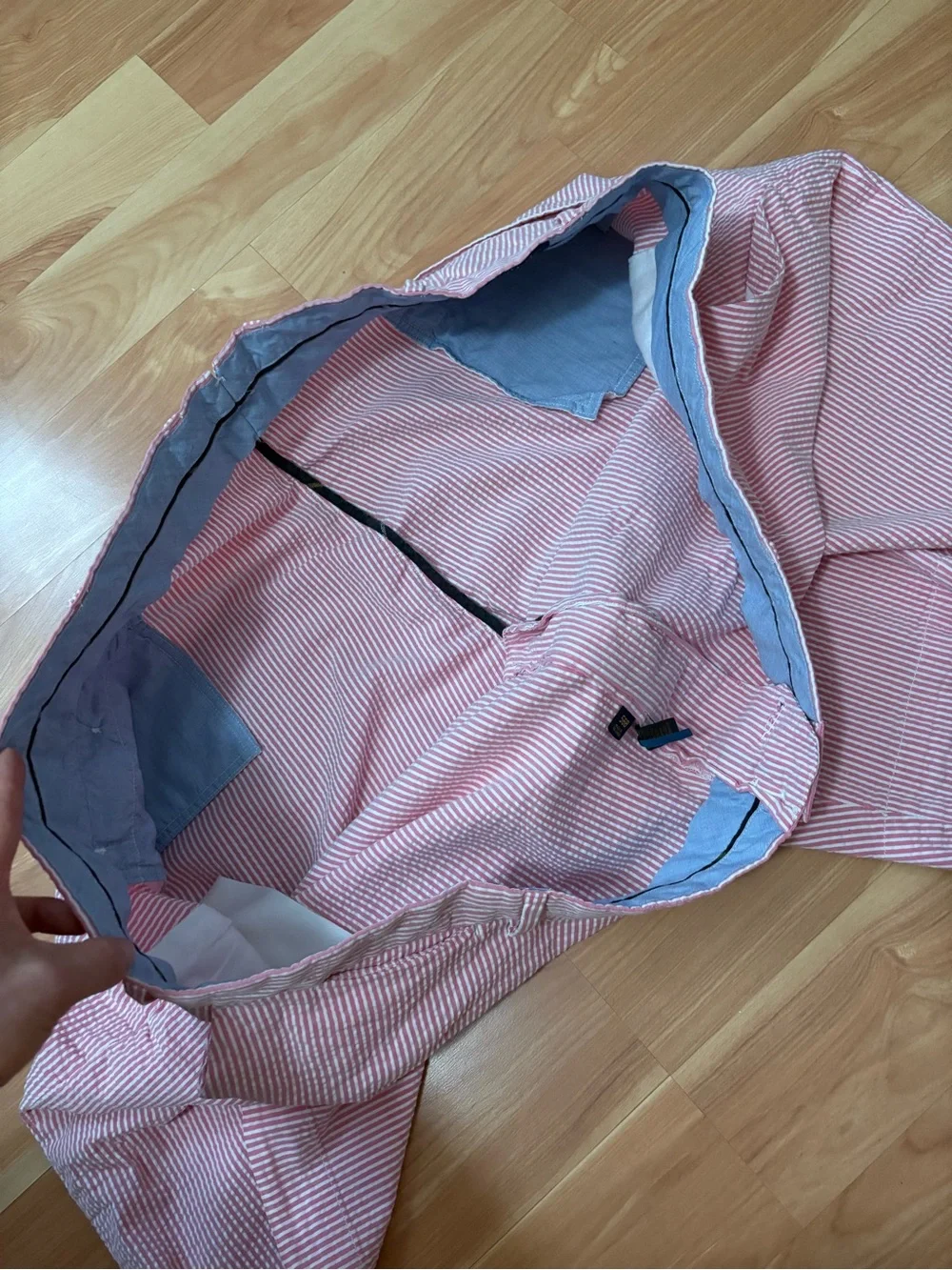Polo Ralph Lauren Seersucker Pink Striped 9” Shorts Size 56 3X Preppy Ivy League